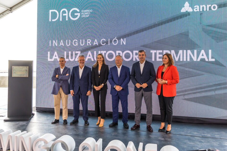 Domingo Alonso Group inaugura la pionera La Luz Autoport Terminal en el Puerto de Las Palmas