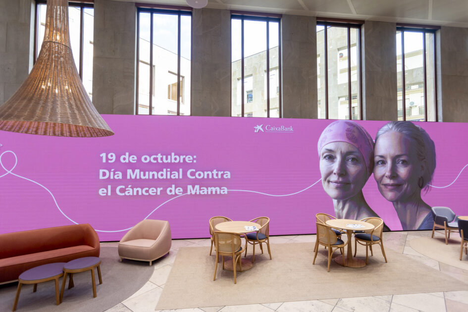 CaixaBank lanza una campaña de sensibilización sobre el cáncer de mama para captar donativos entre clientes y movilizar a sus empleados con acciones solidarias