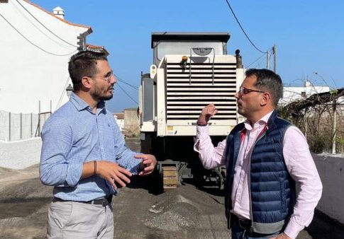 Los Realejos ultima la repavimentación de la calle Camino La Piñera que ha incorporado redes de abastecimiento y riego