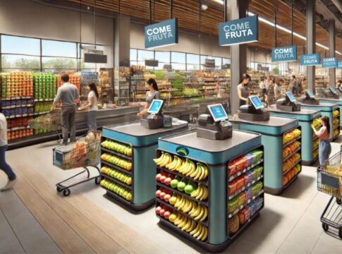 Padres, docentes y expertos proponen innovar en los lineales de caja de los supermercados para fomentar el consumo de fruta