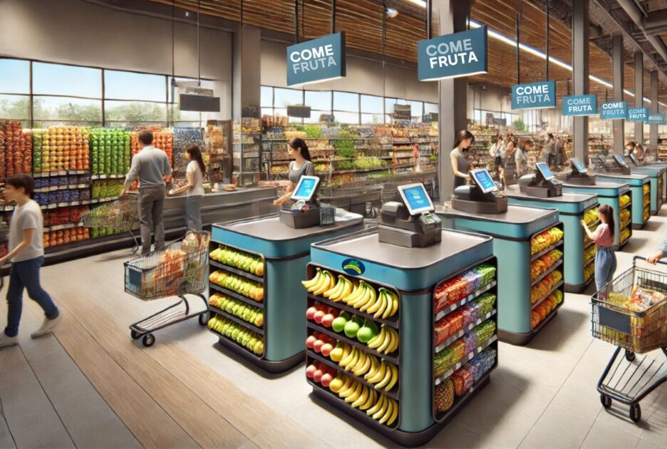 Padres, docentes y expertos proponen innovar en los lineales de caja de los supermercados para fomentar el consumo de fruta