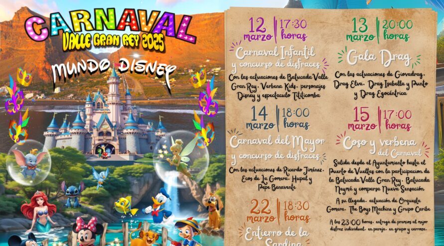 Valle Gran rey presenta su programación para el Carnaval 2025