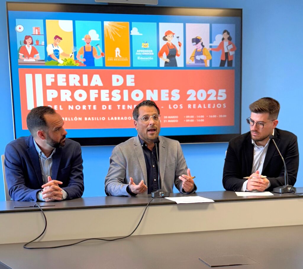 Los Realejos organiza la II Feria de Profesiones del Norte con 60 opciones formativas para más de 1.100 jóvenes
