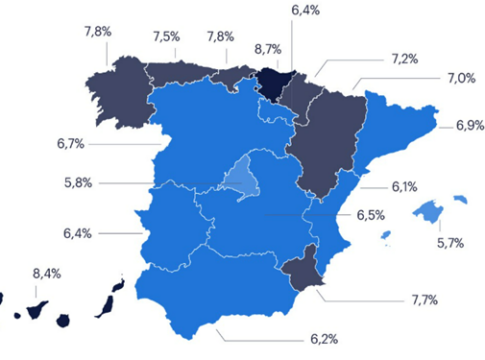 Canarias, la segunda comunidad con mayor absentismo, con una tasa del 8,4% al cierre de 2024