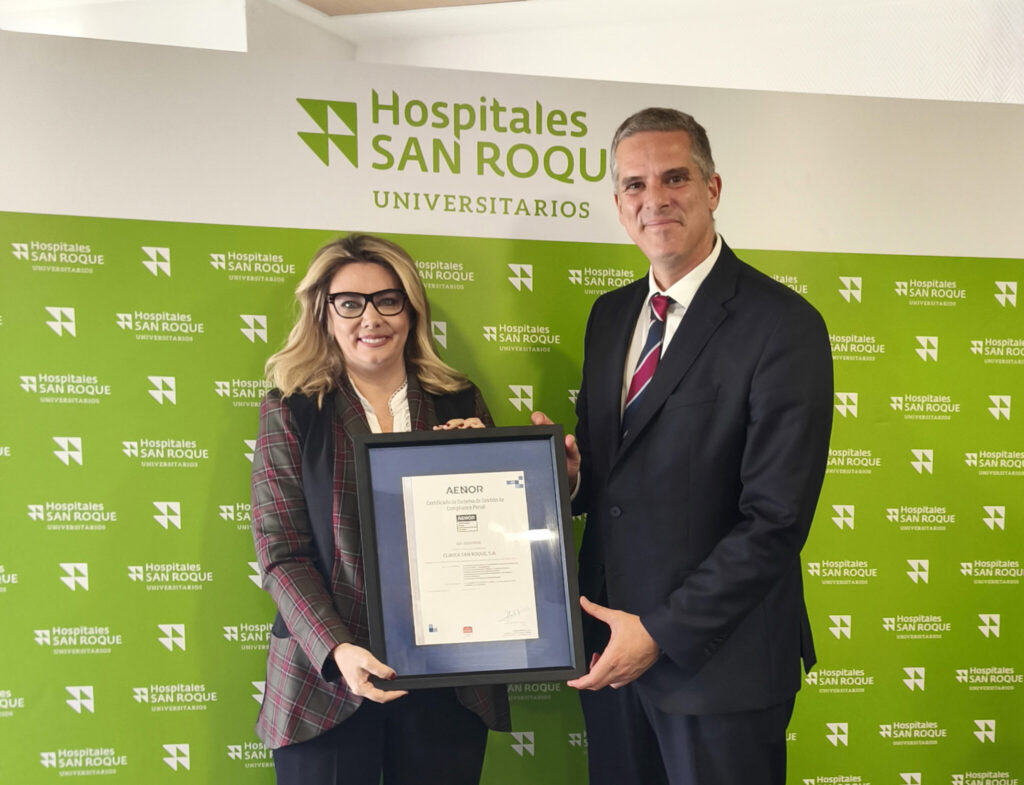 Hospitales Universitarios San Roque primer hospital en Canarias en certificarse en Compliance Penal UNE 19601