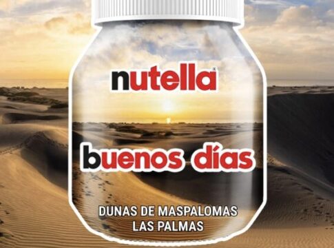 Nutella elige las Dunas de Maspalomas como imagen del amanecer canario en su nueva edición limitada
