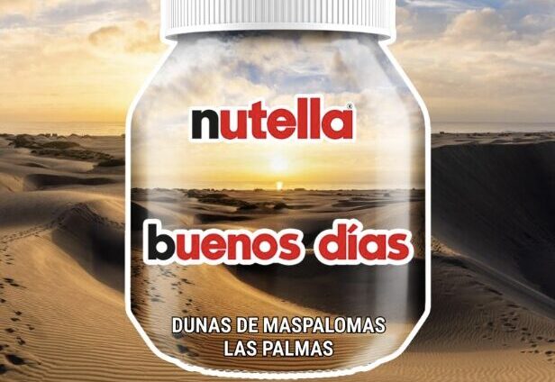 Nutella elige las Dunas de Maspalomas como imagen del amanecer canario en su nueva edición limitada