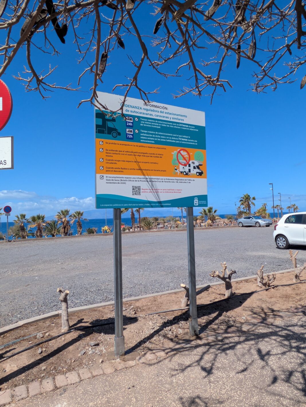 Campaña de información y cumplimiento de la Ordenanza Reguladora del estacionamiento de autocaravanas, caravanas y similares