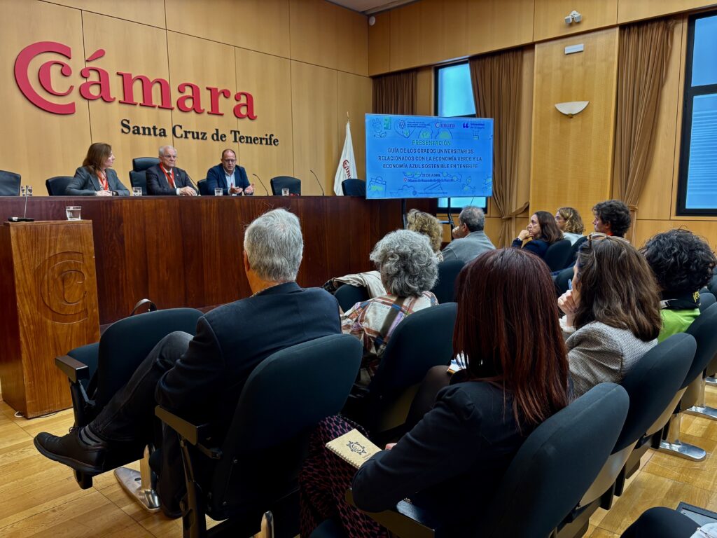 El Cabildo de Tenerife y la Cámara de Comercio de Santa Cruz de Tenerife apuestan por  la Economía Verde y Azul Sostenible