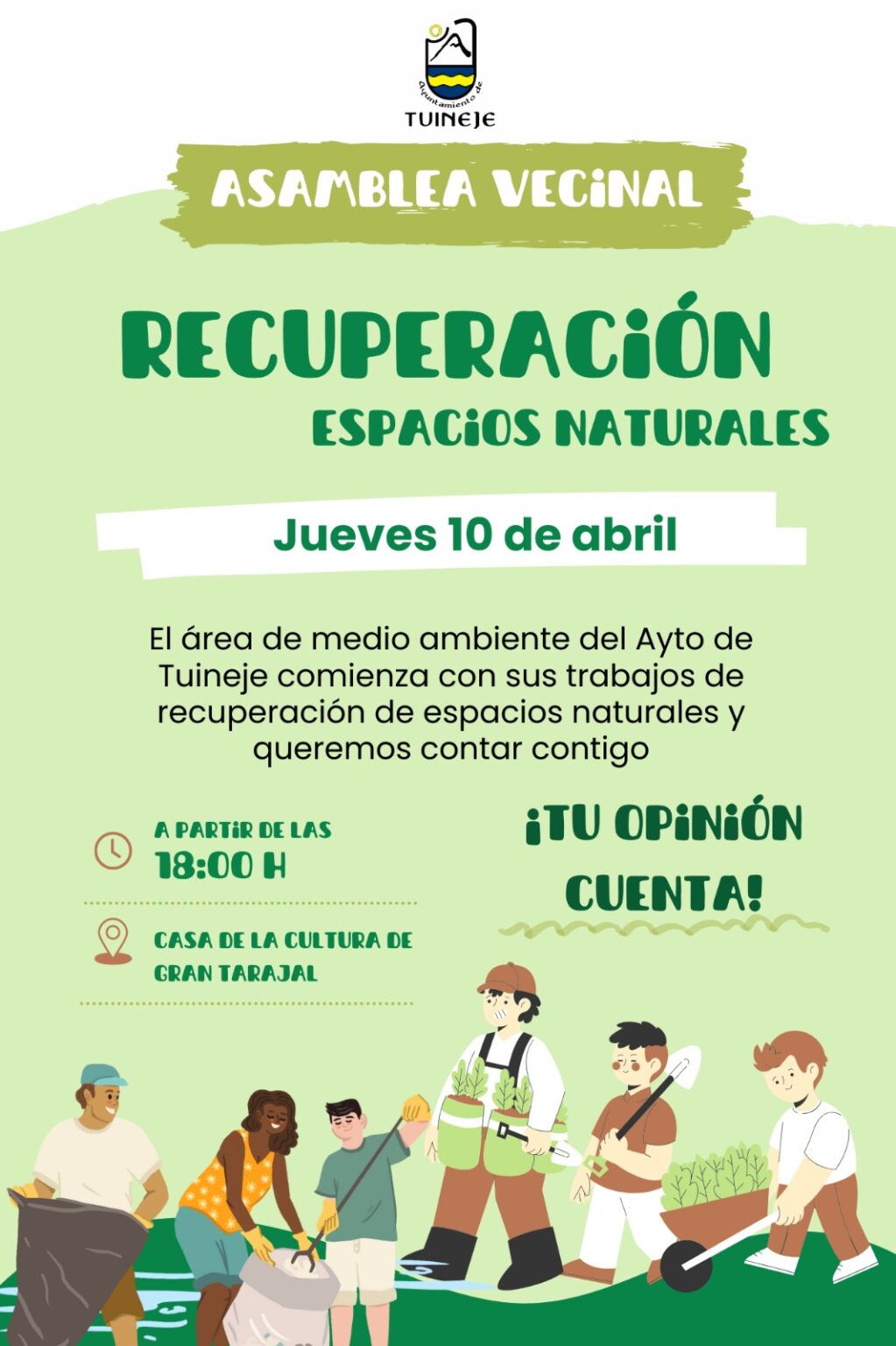 Tuineje impulsa la recuperación de espacios naturales con la participación ciudadana