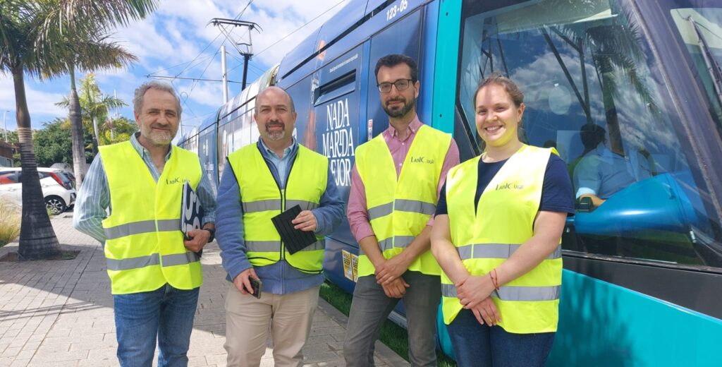 Las vías del Tranvía de Tenerife son pioneras en la realización de pruebas piloto de sistemas inteligentes desarrollados por la Universidad de Granada