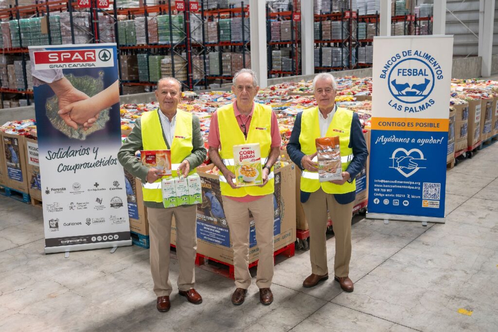 SPAR Gran Canaria recauda 21,5 toneladas de alimentos para ayudar a familias vulnerables de la isla