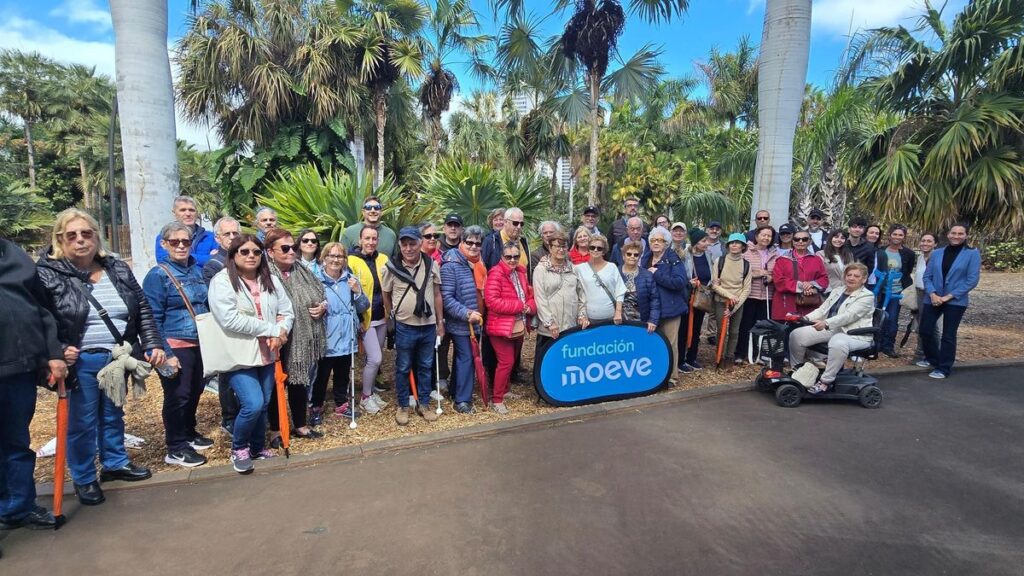 Fundación Moeve impulsa una experiencia sensorial para personas con discapacidad visual en el Palmetum