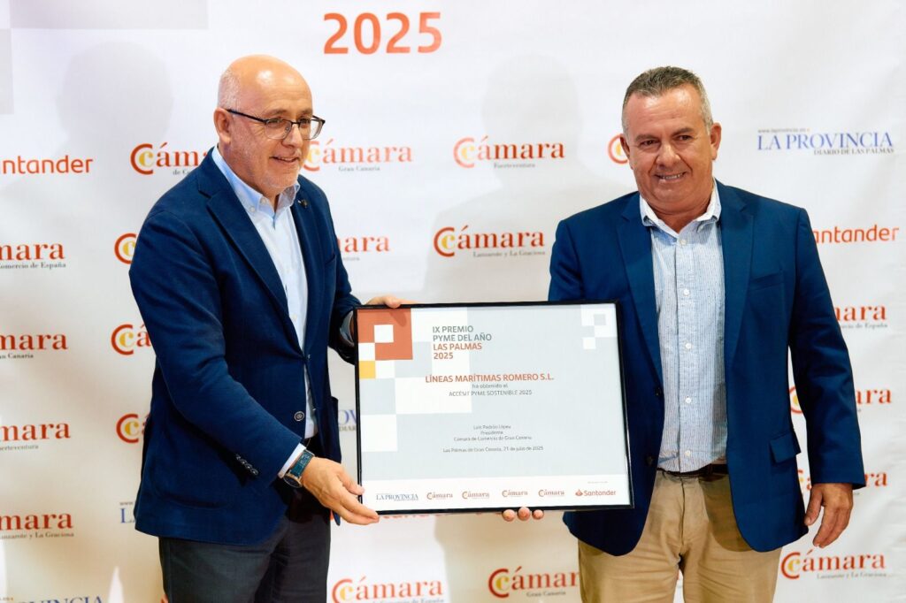 Líneas Romero, reconocida con el accésit en Sostenibilidad en los Premios Pyme del Año Las Palmas 2025