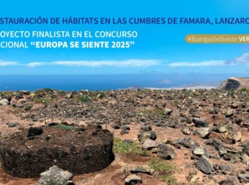 El proyecto de restauración de las Cumbres de Famara, finalista en el concurso nacional ‘Europa se Siente’