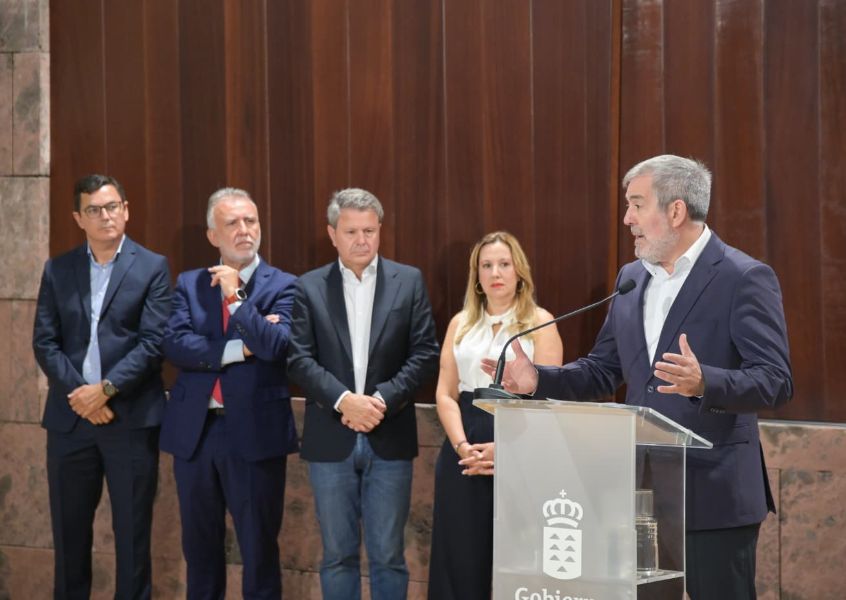 Gobierno, Estado y Cabildo de Tenerife suscriben un protocolo que garantiza la financiación del tren en la isla