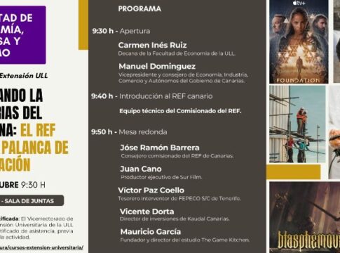 El comisionado del REF debate con estudiantes de la ULL sobre el futuro de Canarias