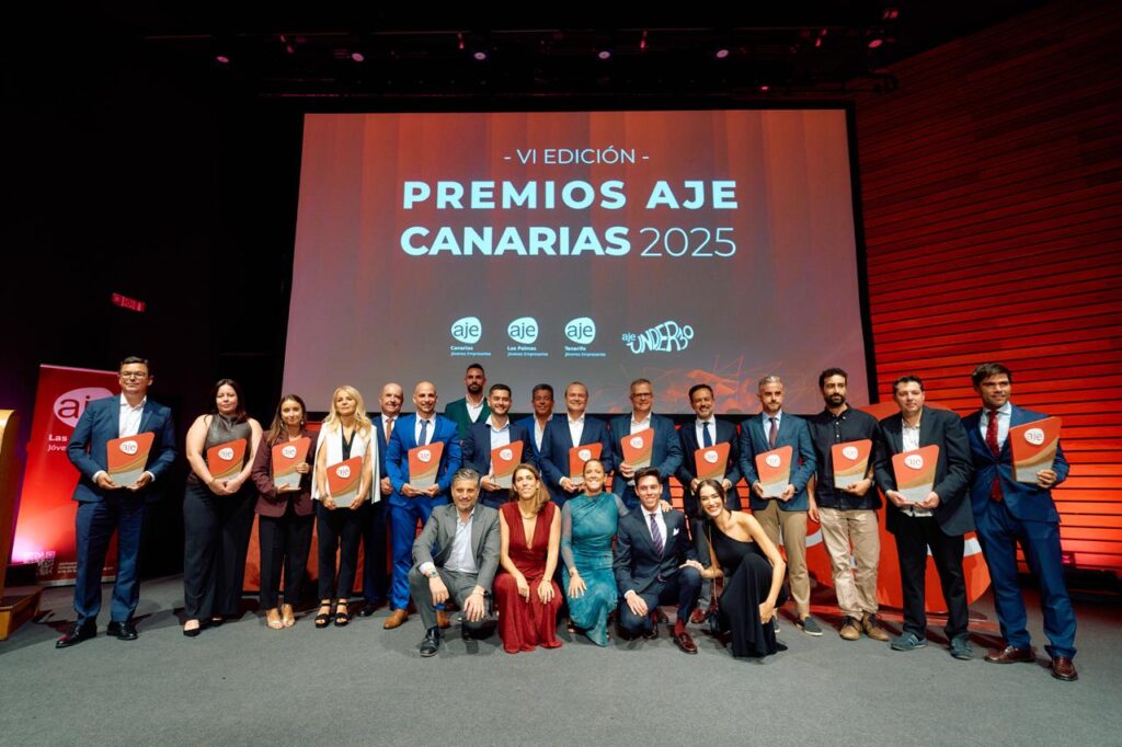 La Asociación de Jóvenes Empresarios de Canarias reconoce el talento, la innovación y el compromiso en los Premios AJE Canarias 2025
